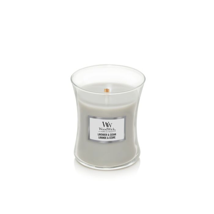 Woodwick Medium Jar - Lavender & Cedar